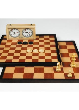 Dit is een foto van het spel Schaak Dambord Ingel.Opst.R.V 50/40 42Cm te koop bij Speldorado Spellenwinkel Delft