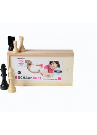 Dit is een foto van het spel Schaakstukken Koningshoogte 88 Mm te koop bij Speldorado Spellenwinkel Delft