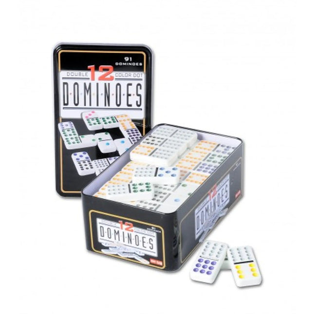 Domino Dubbel 12 In Blik, ENG-250103 van Boosterbox te koop bij Speldorado !