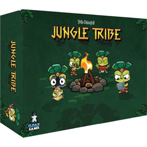 Dit is een foto van het spel Jungle Tribe kaart-/dobbelspel EN te koop bij Speldorado Spellenwinkel Delft