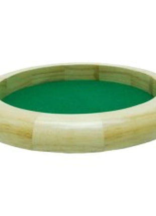 Dit is een foto van het spel Dobbelpiste Blank Hout 30Cm.Rond Gr.Vilt te koop bij Speldorado Spellenwinkel Delft