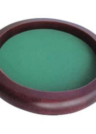 Dit is een foto van het spel Dobbelpiste Bruin Hout Rond 35Cm.Gr.Vilt te koop bij Speldorado Spellenwinkel Delft