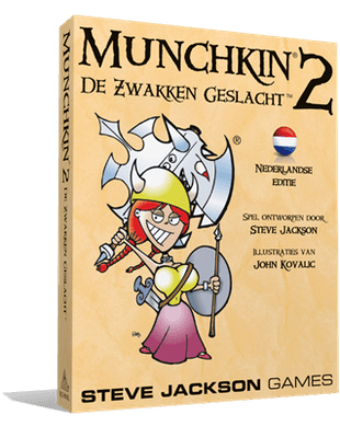 Munchkin 2 NL - De Zwakken Geslacht NL – gezellig kaartspel – 3 tot 6 spelers