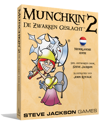 Dit is een foto van het spel Munchkin 2 NL - De Zwakken Geslacht NL te koop bij Speldorado Spellenwinkel Delft