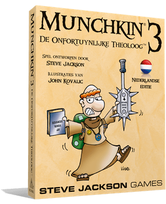 Munchkin 3 Nl - De Onfortuinlijke Theoloog, SJG 1416NL van Asmodee te koop bij Speldorado !