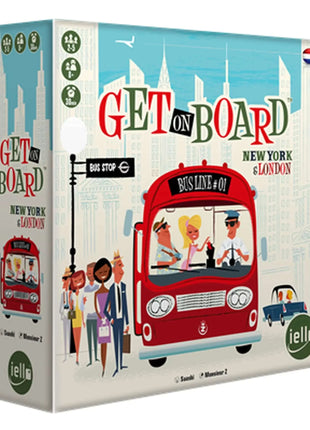 Dit is een foto van het spel Get On Board New York & London NL te koop bij Speldorado Spellenwinkel Delft