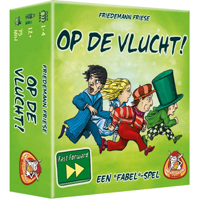 Dit is een foto van het spel Fast Forward: Op De Vlucht! te koop bij Speldorado Spellenwinkel Delft
