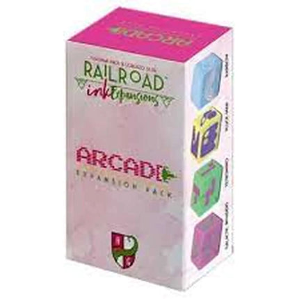 Dit is een foto van het spel Railroad Ink Uitbreidingen Arcade te koop bij Speldorado Spellenwinkel Delft