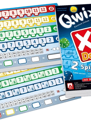 Dit is een foto van het spel Qwixx Dubbel  bloks te koop bij Speldorado Spellenwinkel Delft