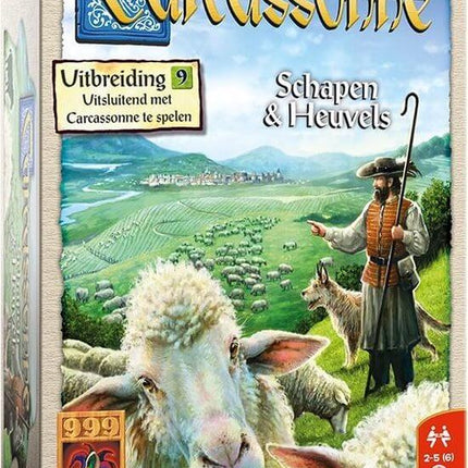 Dit is een foto van het spel Schapen & Heuvels - Carcassonne te koop bij Speldorado Spellenwinkel Delft