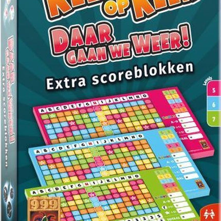 Dit is een foto van het spel Keer Op Keer Scoreblok 3 Stuks Level 5, 6 En 7 te koop bij Speldorado Spellenwinkel Delft