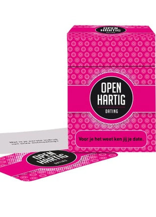 Dit is een foto van het spel Openhartig Dating te koop bij Speldorado Spellenwinkel Delft