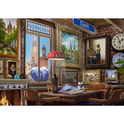 Dit is een foto van het spel Delfts Café te koop bij Speldorado Spellenwinkel Delft