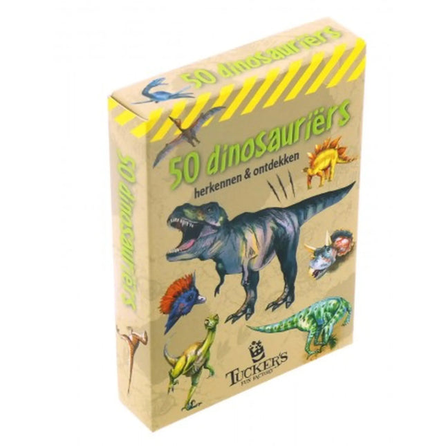 Dit is een foto van het spel 50 Dinosauriërs te koop bij Speldorado Spellenwinkel Delft