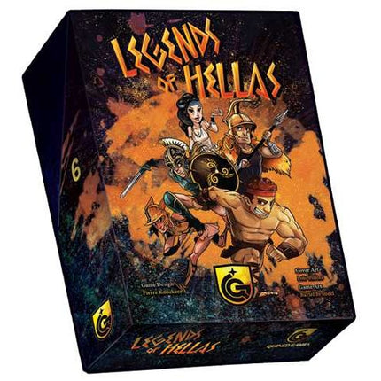 Dit is een foto van het spel Legends of Hellas – Quined Games te koop bij Speldorado Spellenwinkel Delft