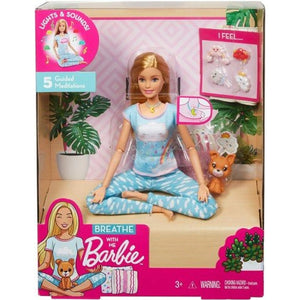 57134321 - Wellness Meditation Barbie, Blond, Gnk01, 57134321 van Mattel te koop bij Speldorado !