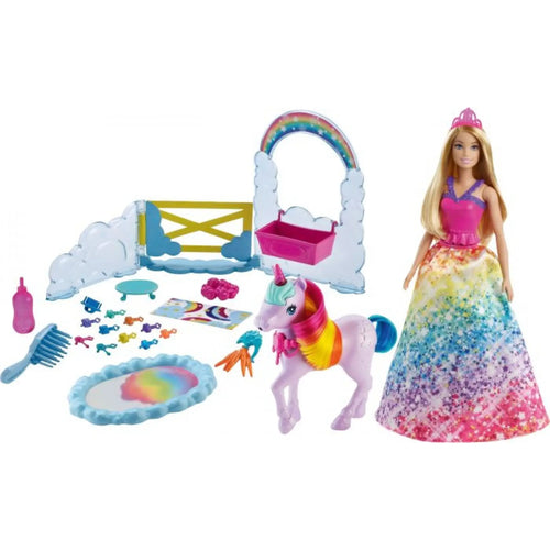Dreamtopia Princess Met Eenhoorn - Gtg01 - Barbie, 57136278 van Mattel te koop bij Speldorado !