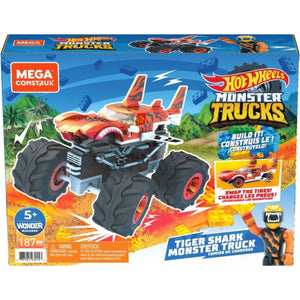 Construx Hw Monster Trucks Tiger Shark, GJL58 van Mattel te koop bij Speldorado !