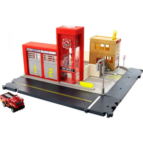 Matchbox Fire Department Station, HBD76 van Mattel te koop bij Speldorado !