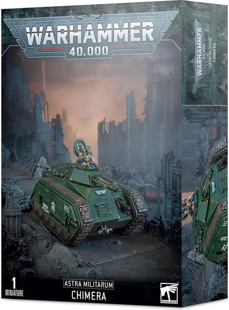 Dit is een afbeelding van het miniatuur Chimera - Astra Militarum voor het spel Warhammer, te koop bij Tabletop Miniature Wargames spellenwinkel Speldorado in delft
