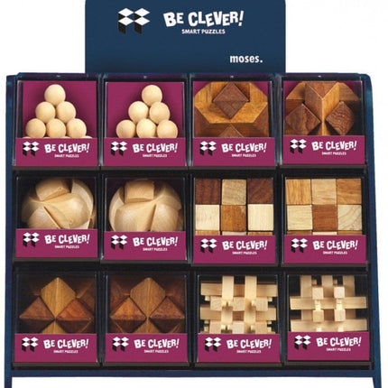 Dit is een foto van het spel Be Clever! Puzzels Natuurhout te koop bij Speldorado Spellenwinkel Delft
