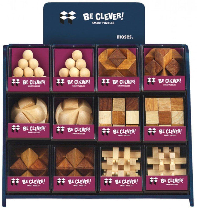 Dit is een foto van het spel Be Clever! Puzzels Natuurhout te koop bij Speldorado Spellenwinkel Delft