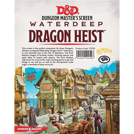 Dit is een foto van het spel Waterdeep Dragon Heist DM Screen - Dungeons and Dragons te koop bij Speldorado Spellenwinkel Delft