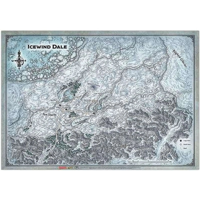 Dit is een foto van het spel Icewind Dale Map - Dungeons and Dragons te koop bij Speldorado Spellenwinkel Delft