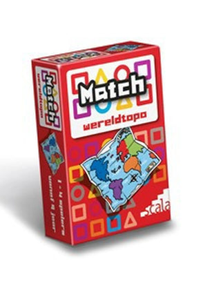 Dit is een foto van het spel Match Wereldtopo te koop bij Speldorado Spellenwinkel Delft