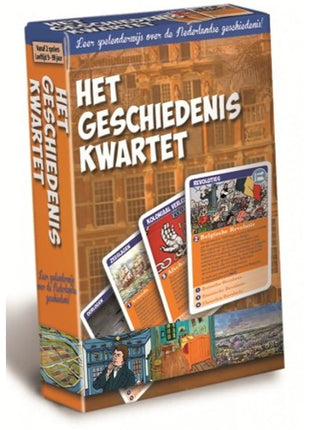 Dit is een foto van het spel Het Geschiedeniskwartet te koop bij Speldorado Spellenwinkel Delft