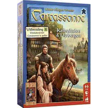 Dit is een foto van het spel Kathedralen & Herbergen - Carcassonne te koop bij Speldorado Spellenwinkel Delft