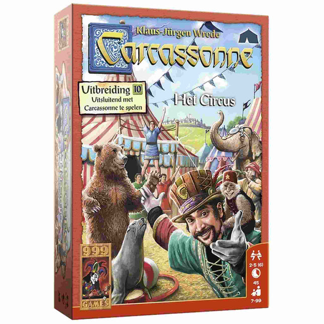 Dit is een foto van het spel Het Circus - Carcassonne te koop bij Speldorado Spellenwinkel Delft