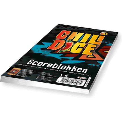 Dit is een foto van het spel Scoreblokken Chili Dice Drie Stuks te koop bij Speldorado Spellenwinkel Delft
