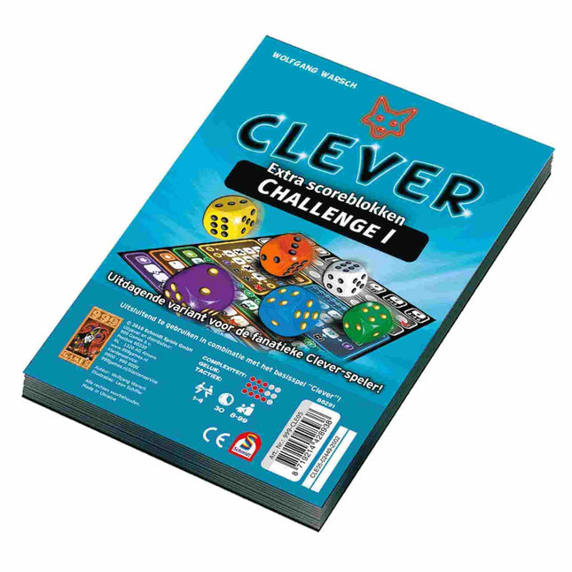 Dit is een foto van het spel Clever Challenge Scoreblok te koop bij Speldorado Spellenwinkel Delft
