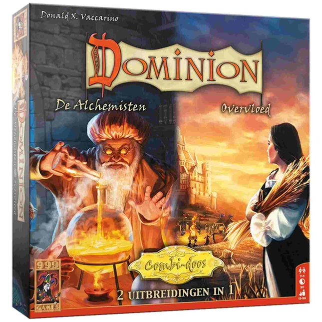 Dit is een foto van het spel Combi-Doos Alchemisten & Overvloed - Dominion te koop bij Speldorado Spellenwinkel Delft