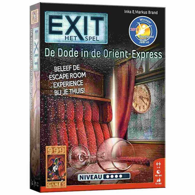 Dit is een foto van het spel De Dode In De Orient Express - Exit te koop bij Speldorado Spellenwinkel Delft