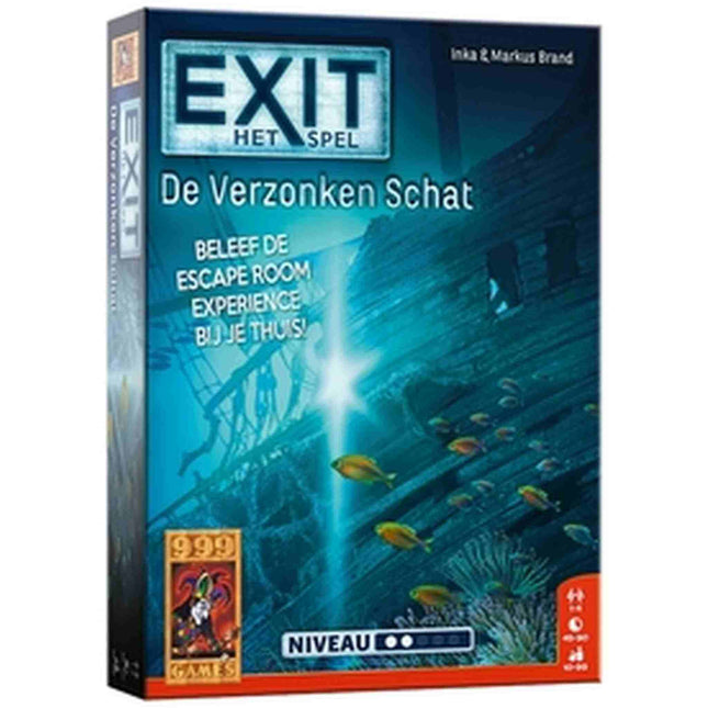 Dit is een foto van het spel De Verzonken Schat - Exit te koop bij Speldorado Spellenwinkel Delft