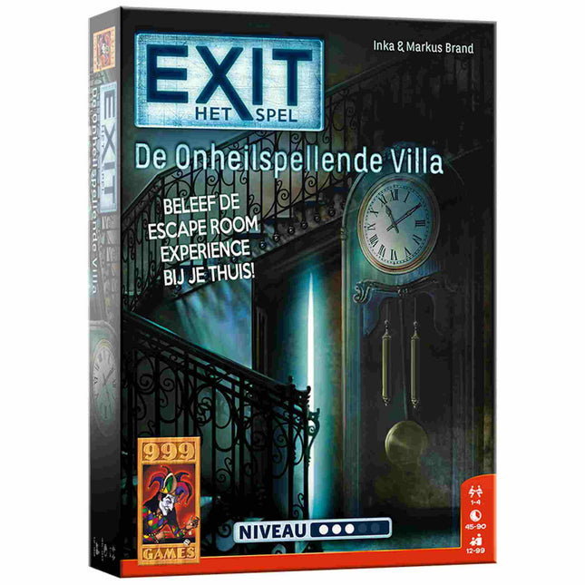 Dit is een foto van het spel De Onheilspellende Villa - Exit te koop bij Speldorado Spellenwinkel Delft