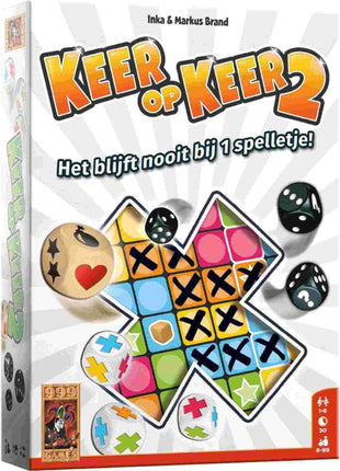 Keer Op Keer 2 – gezellig dobbelspel – 2 tot 4 spelers