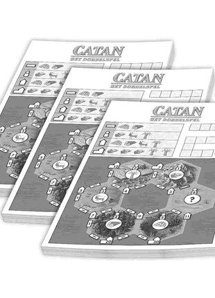 Het Dobbelspel Scoreblok 3 Stuks - Catan – gezellig dobbelspel – 2 tot 4 spelers
