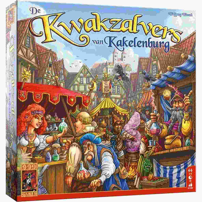 Dit is een foto van het spel De Kwakzalvers Van Kakelenburg te koop bij Speldorado Spellenwinkel Delft