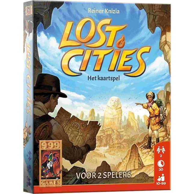 Dit is een foto van het spel Lost Cities Het Kaartspel te koop bij Speldorado Spellenwinkel Delft