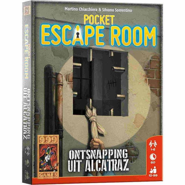 Dit is een foto van het spel Pocket Escape Room Ontsnapping Uit Alcatraz te koop bij Speldorado Spellenwinkel Delft
