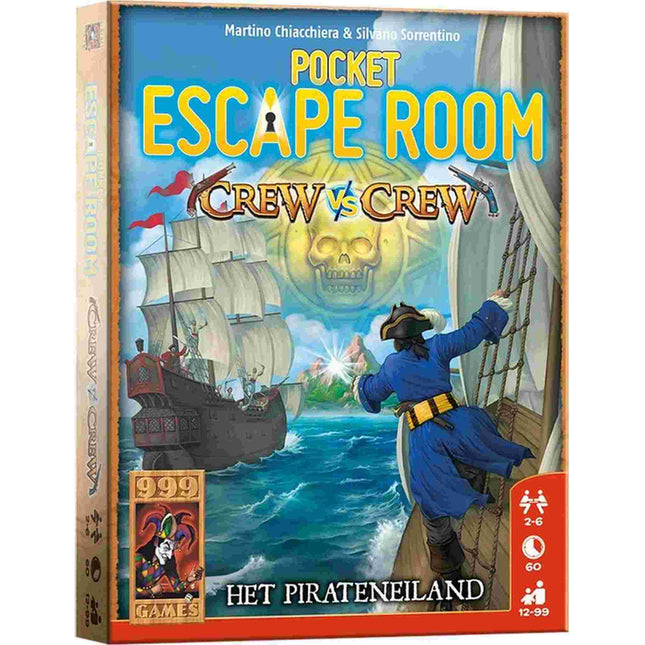 Dit is een foto van het spel Pocket Escape Room Crew Vs Crew te koop bij Speldorado Spellenwinkel Delft