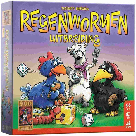 Regenwormen Uitbreiding – gezellig dobbelspel – 2 tot 4 spelers