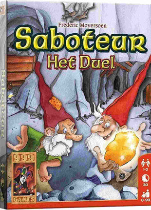 Dit is een foto van het spel Saboteur Het Duel te koop bij Speldorado Spellenwinkel Delft
