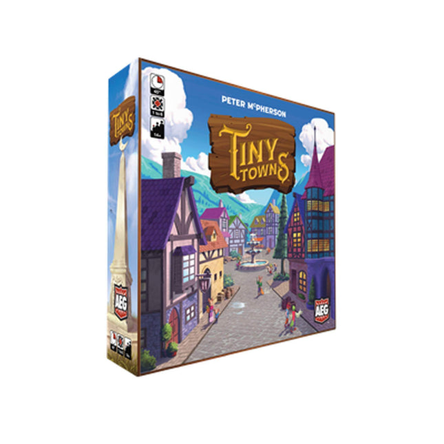 Dit is een foto van het spel Tiny Towns EN te koop bij Speldorado Spellenwinkel Delft