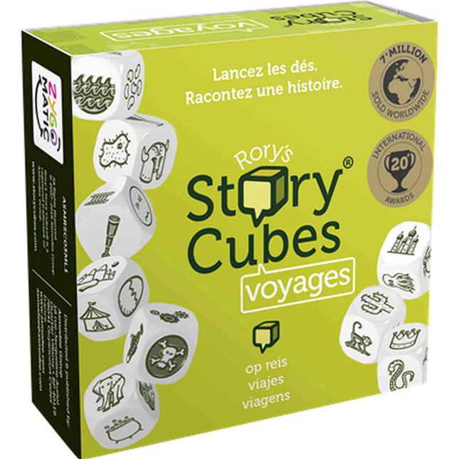 Dit is een foto van het spel Rory's Story Cubes Voyages NL te koop bij Speldorado Spellenwinkel Delft