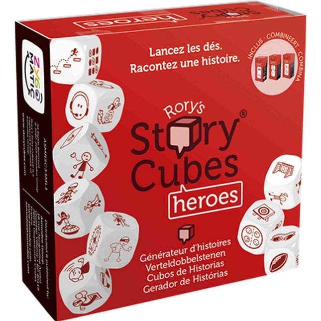 Dit is een foto van het spel Rory's Story Cubes Heroes NL te koop bij Speldorado Spellenwinkel Delft