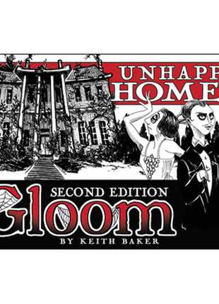 Dit is een foto van het spel Gloom Unhappy Homes 2nd Edition EN te koop bij Speldorado Spellenwinkel Delft